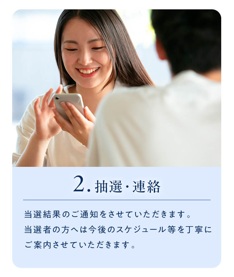 2.抽選・連絡